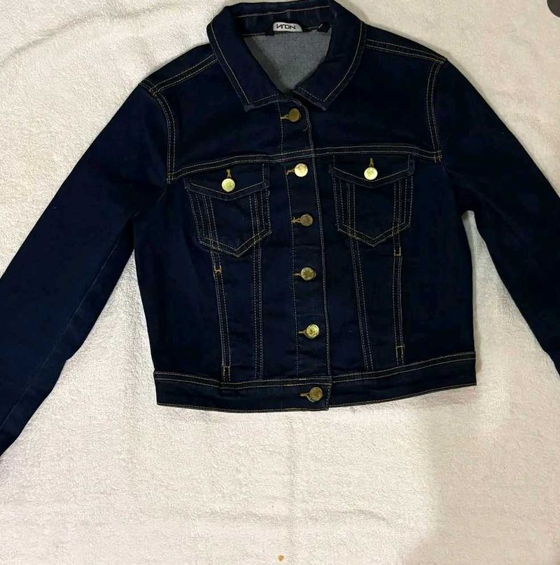 Classic Dark Wash Denim Jacket