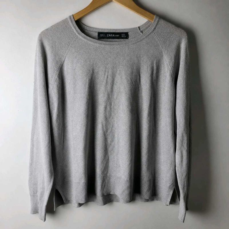 Grey Zara Knit Sweater