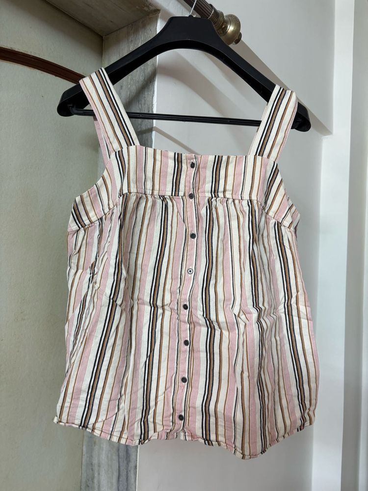 Striped Babydoll Top