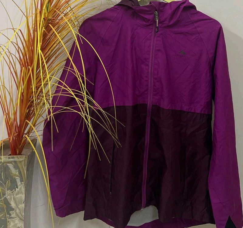 Purple Athletic Windbreaker Jacket
