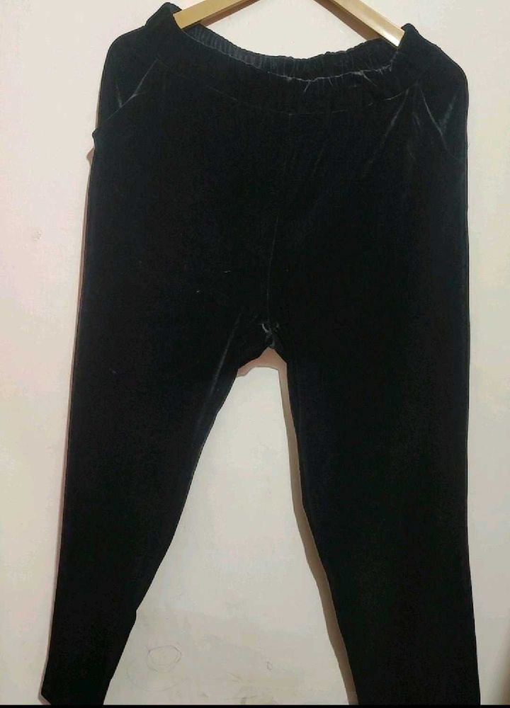 Black⚫ Velvet Jeggings For 30 Waist
