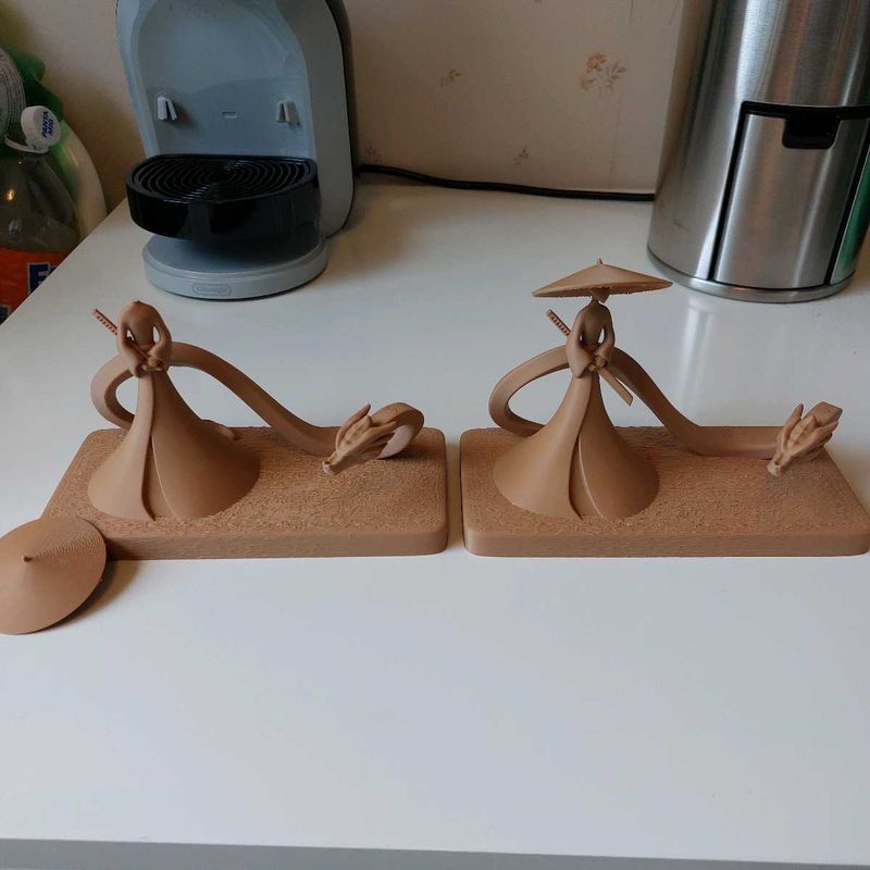 Samurai Dragon One Item 3d Printed Single Color