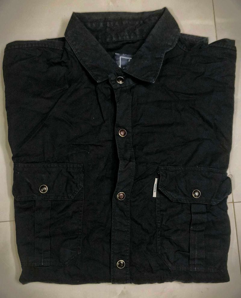 Men's Black Casual Shirt