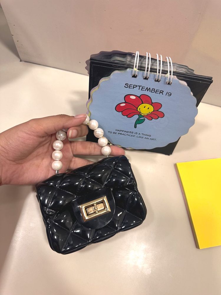 Mini Pearl Handle Jelly Bag, Brand New