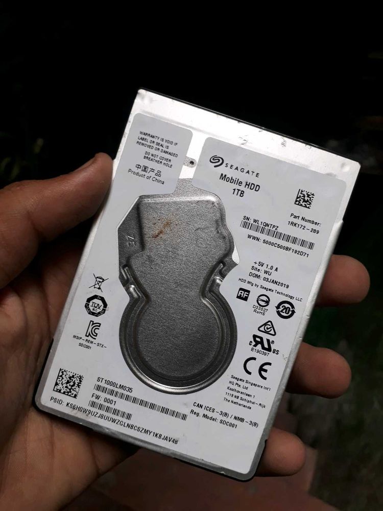 NOT WORKING HARD DISK COMBO 1TB AND 160GB