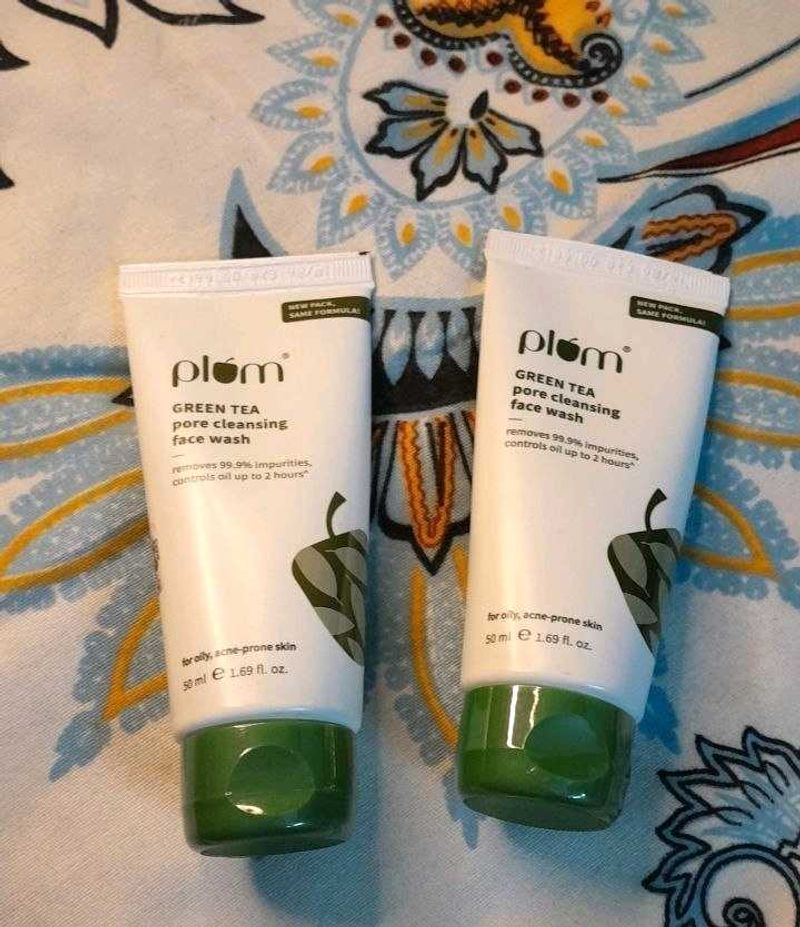 Plum Green Tea Pore Cleansing Face Wash (2x50ml)