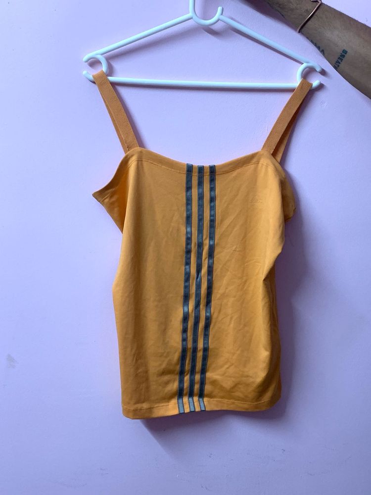 Adidas Orange Crop Top