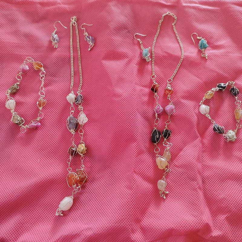 Boho Gemstone Jewelry Set