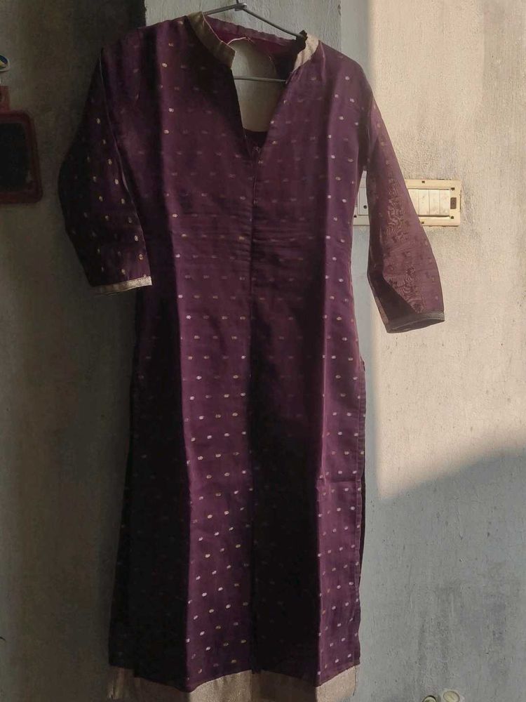 Elegant Purple Kurta