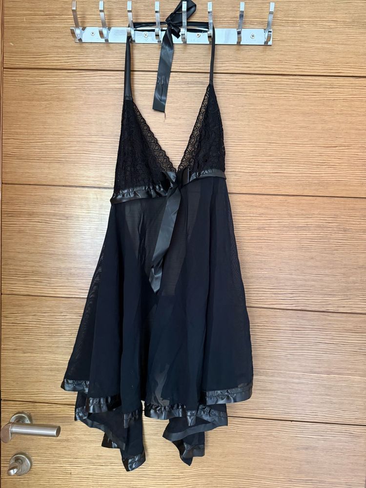 set of 2 Black &amp; blue Lingerie