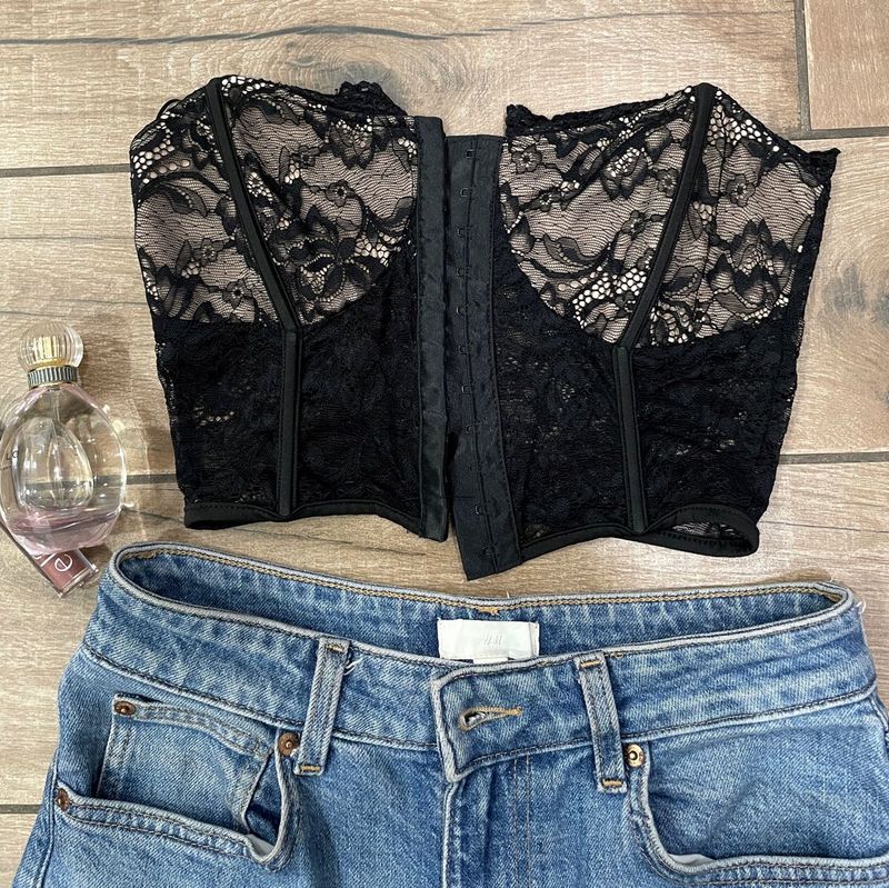 Black Lace Corset