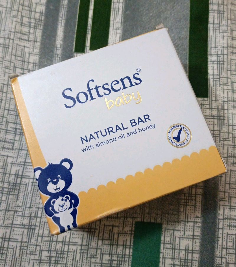 Softsens Baby Soap Natural Bar (Pack Of 3x100g)