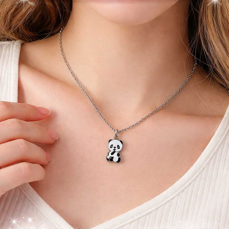 Cute Panda Pendant Necklace