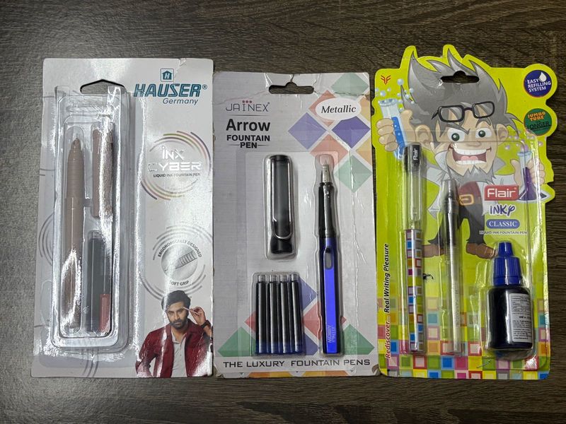Pen Combo Pack – Set of 3 with Ink &amp; Refills