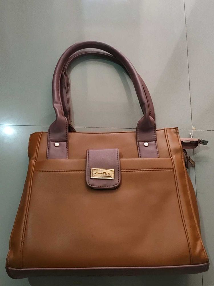 Stylish Brown Tote Bag