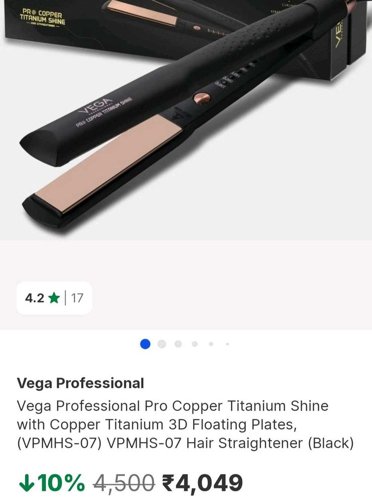 VEGA Pro Copper Titanium Straightener