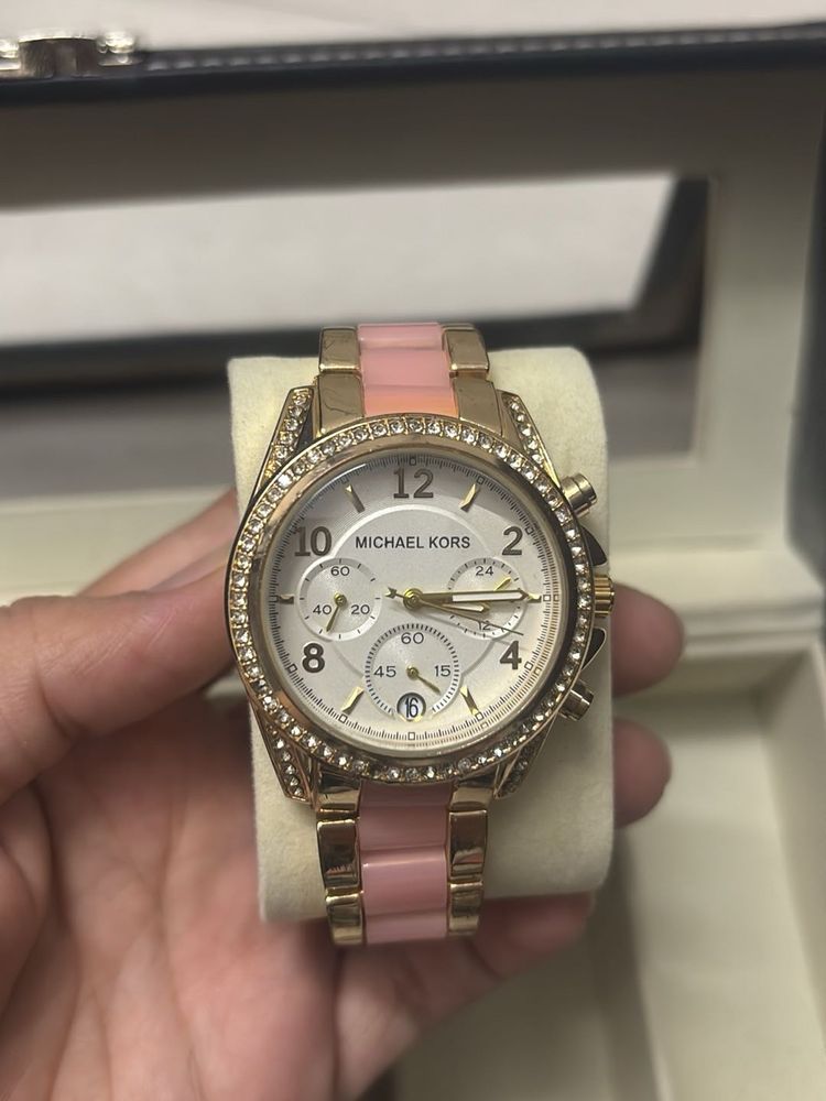 Michael Kors Ladies Watch Rose Gold Pink