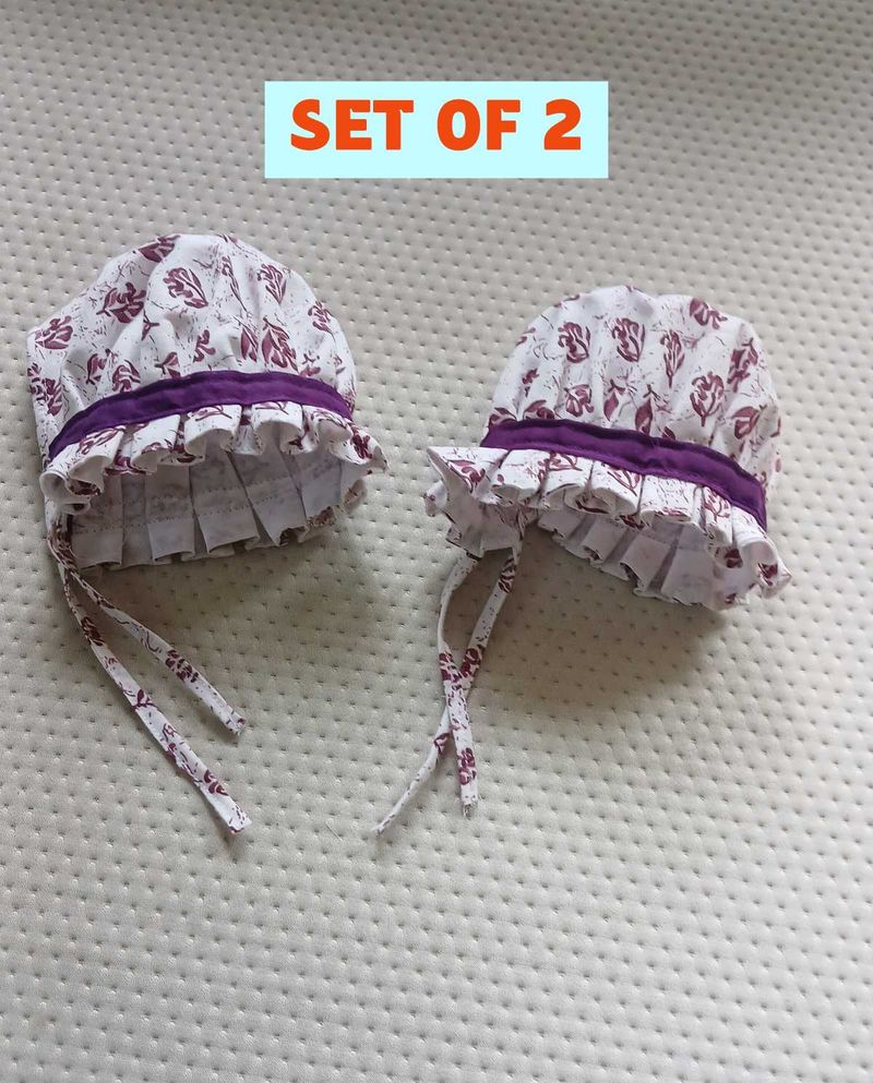 Set of 2 Baby Bonnets