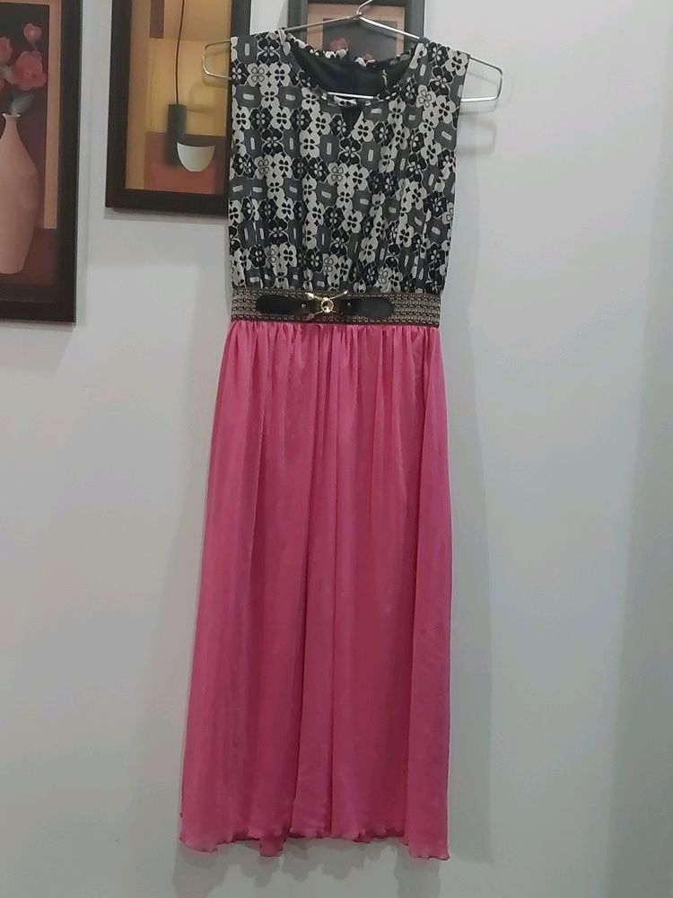 Pink &amp; Patterned  Dress