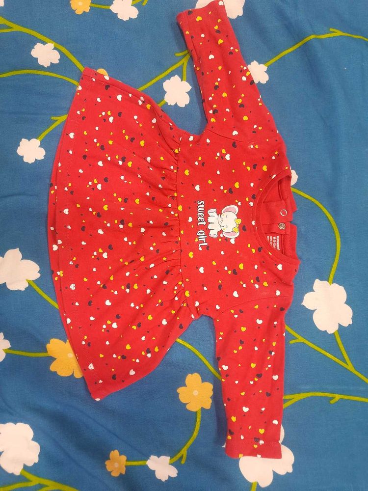 Cute Red 'Sweet Girl' Dress