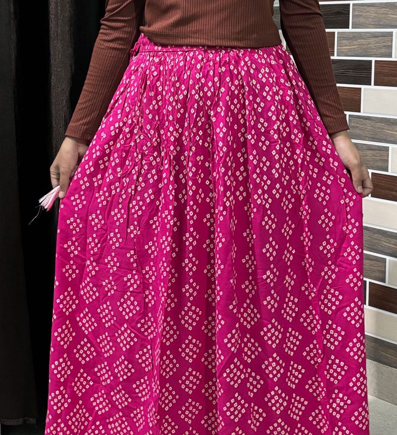 Trending Bandhani Print Skirt