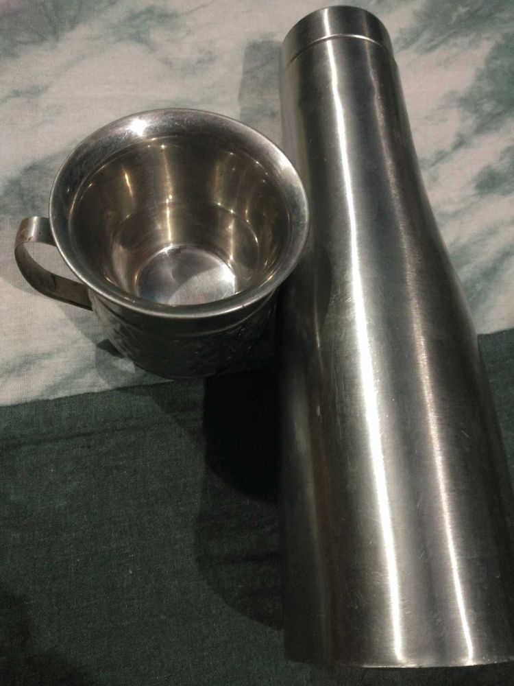 combo Stainless Steel Water Bottle &amp;  1 Cup