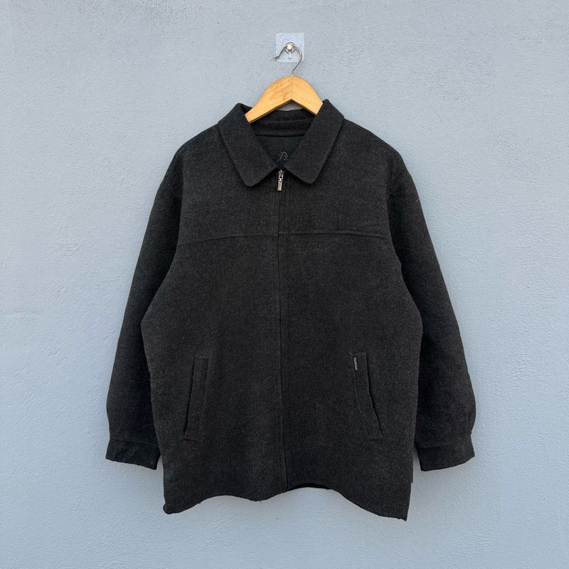 Vintage Wool Blend Jacket - Charcoal