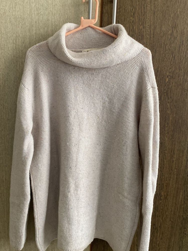 Cozy Cowl Neck Imported Warm Knit Sweater