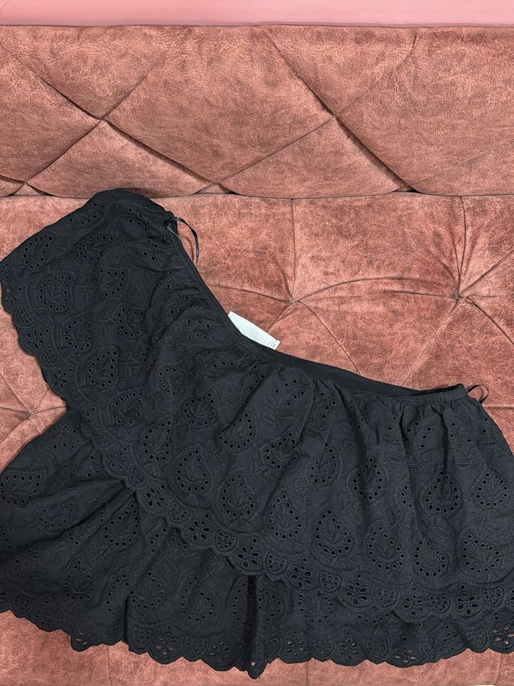 Mango One shoulder top