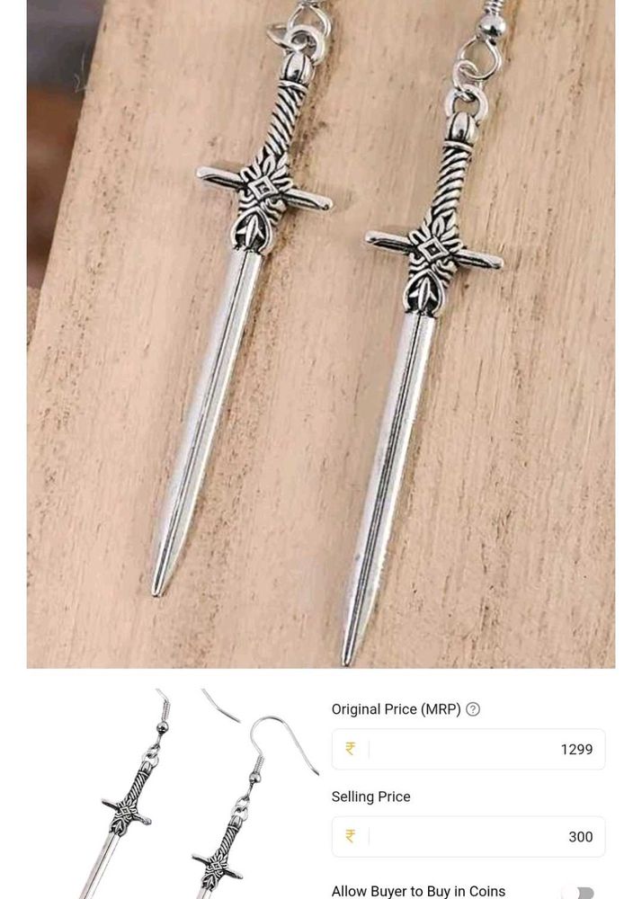 Sword Earrings