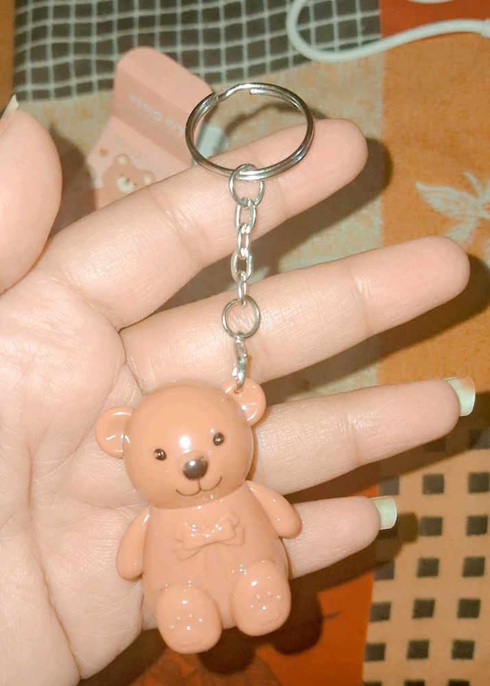 Cute Teddy Bear Keychain