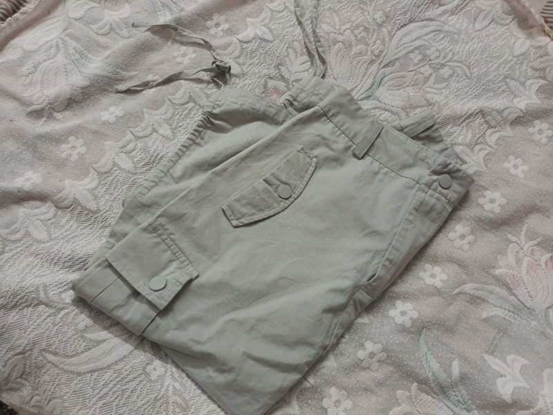 Khaki Cargo Skirt
