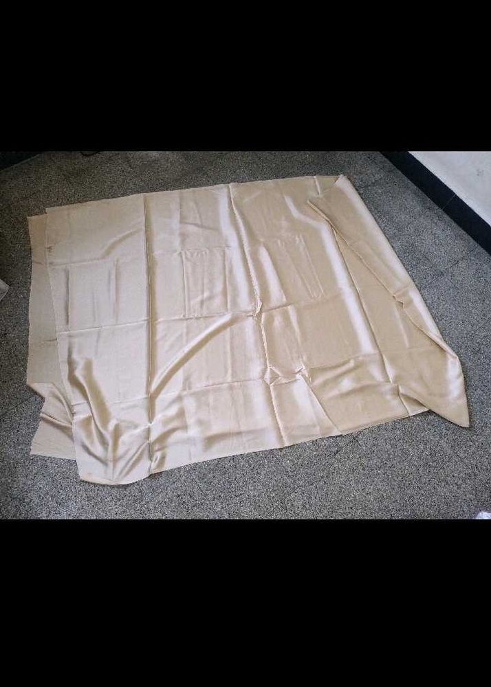 Elegant Beige Silk Dress Material