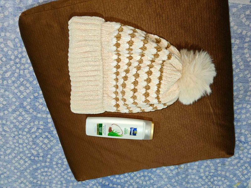 Cozy Pom-Pom Beanie cap  and new shampo