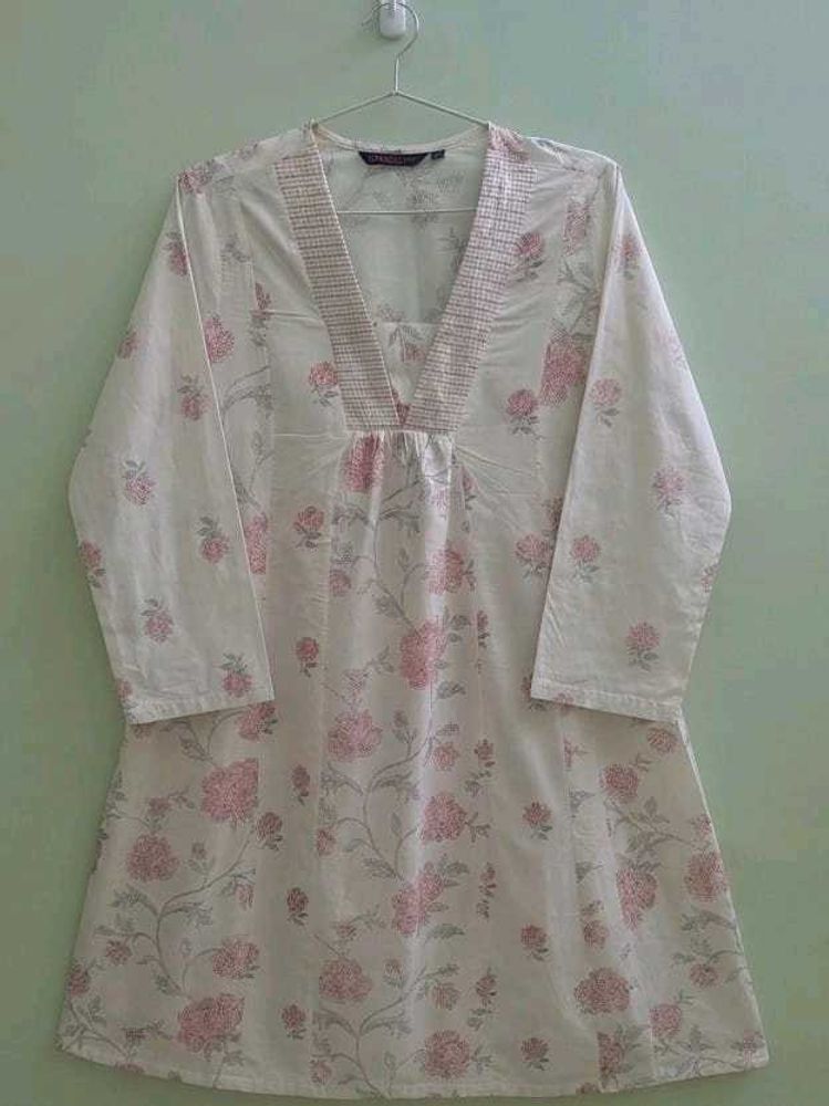 Pretty Floral Print Kurta
