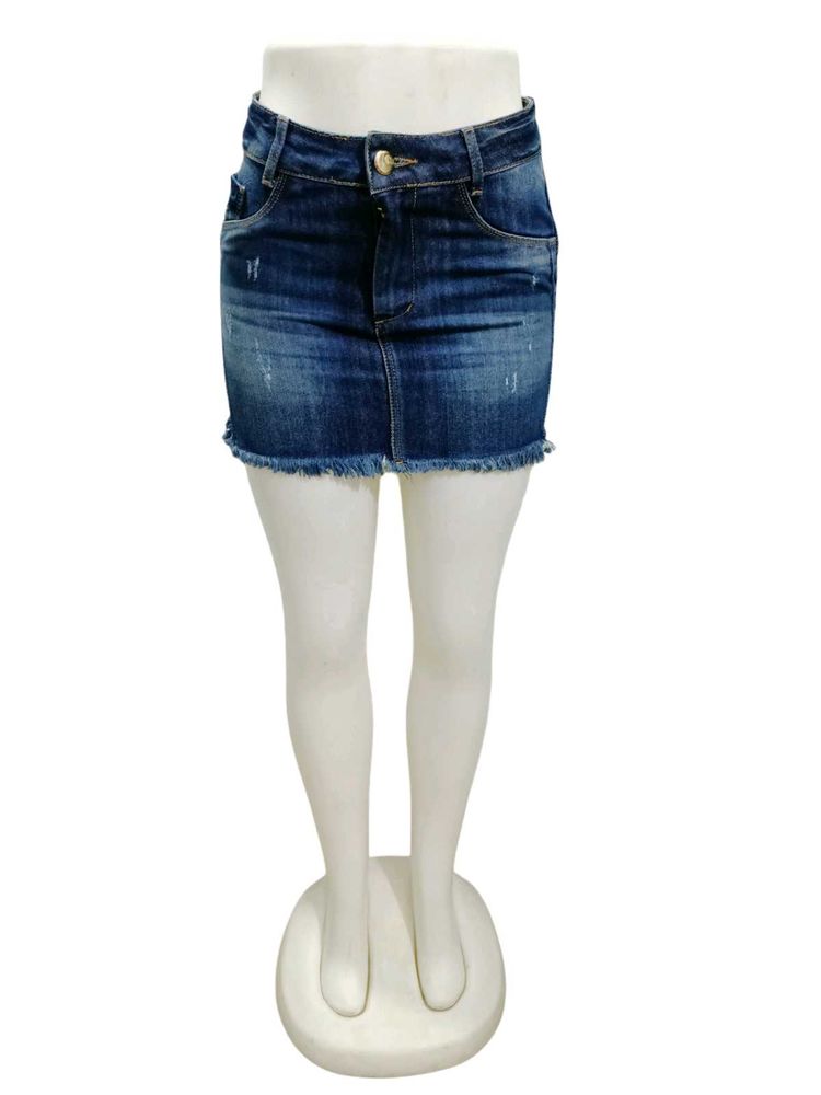 Denim Mini Skirt Like New Condition Size 28-30
