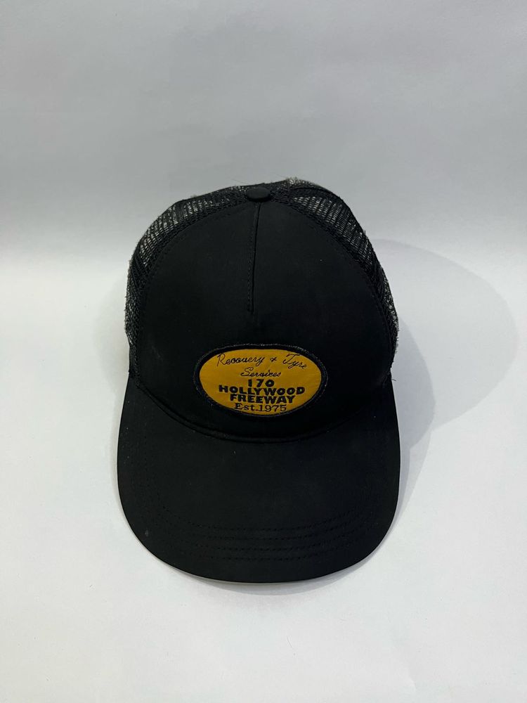 Black Trucker Hat with Hollywood Freeway Patch
