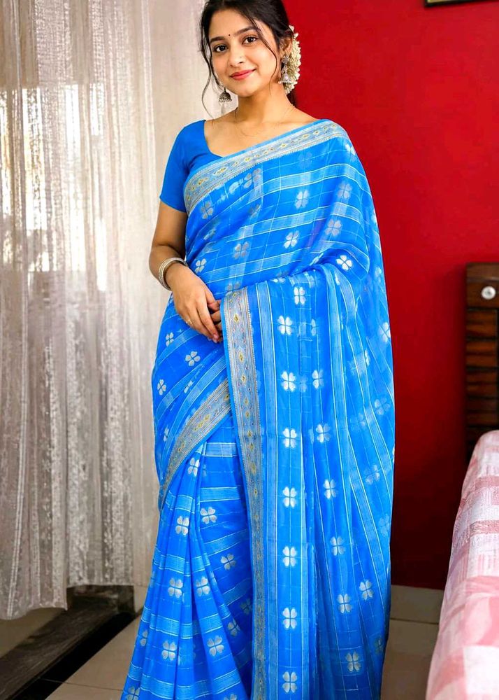 Beautiful Blue Saree