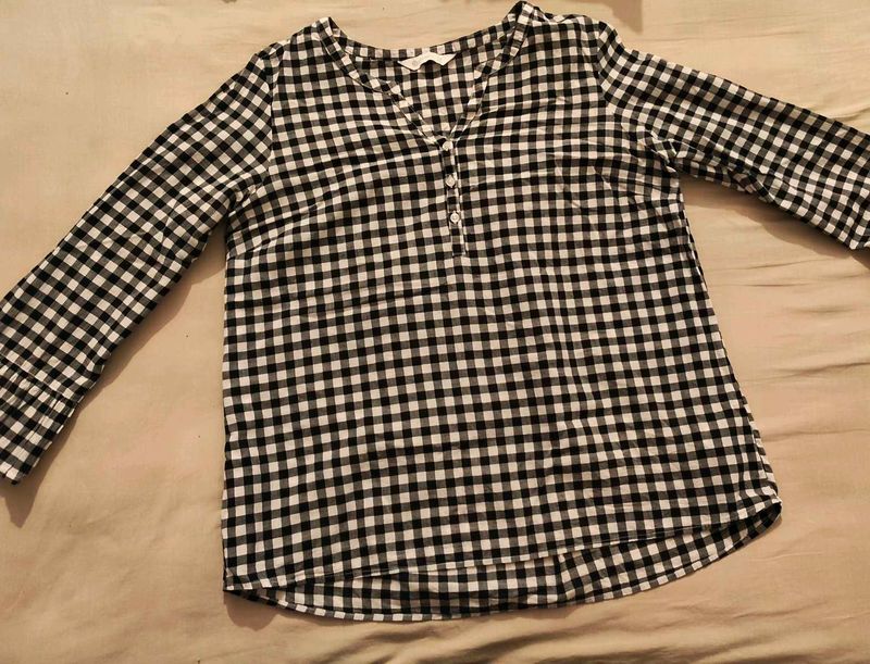 Classic Gingham Checkered Top