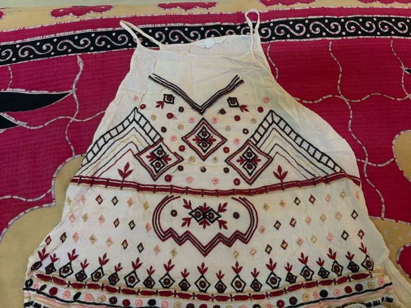 Boho Embroidered Flowy Dress