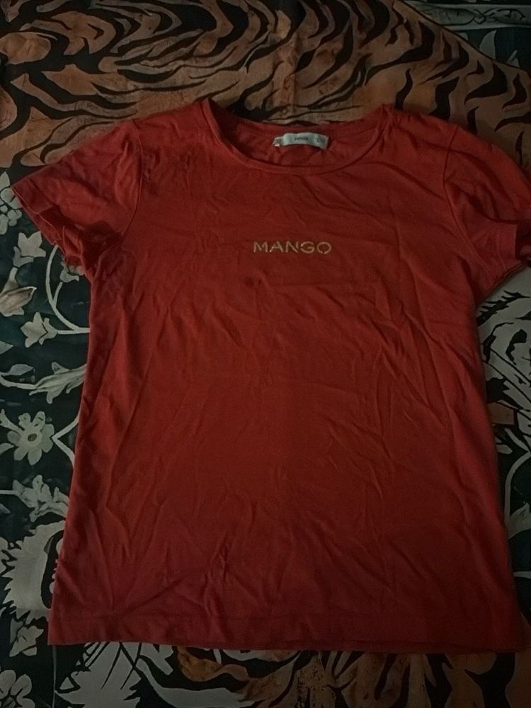 Mango Red T-Shirt