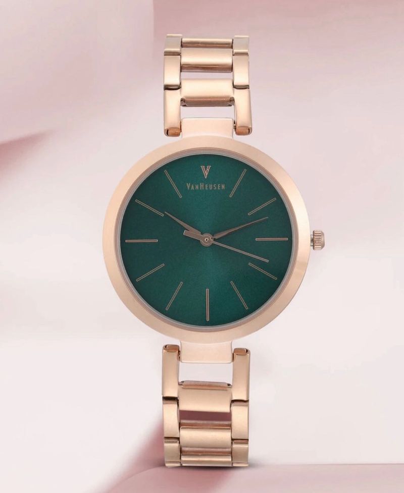 Van Heusen Rose Gold Dial Watch