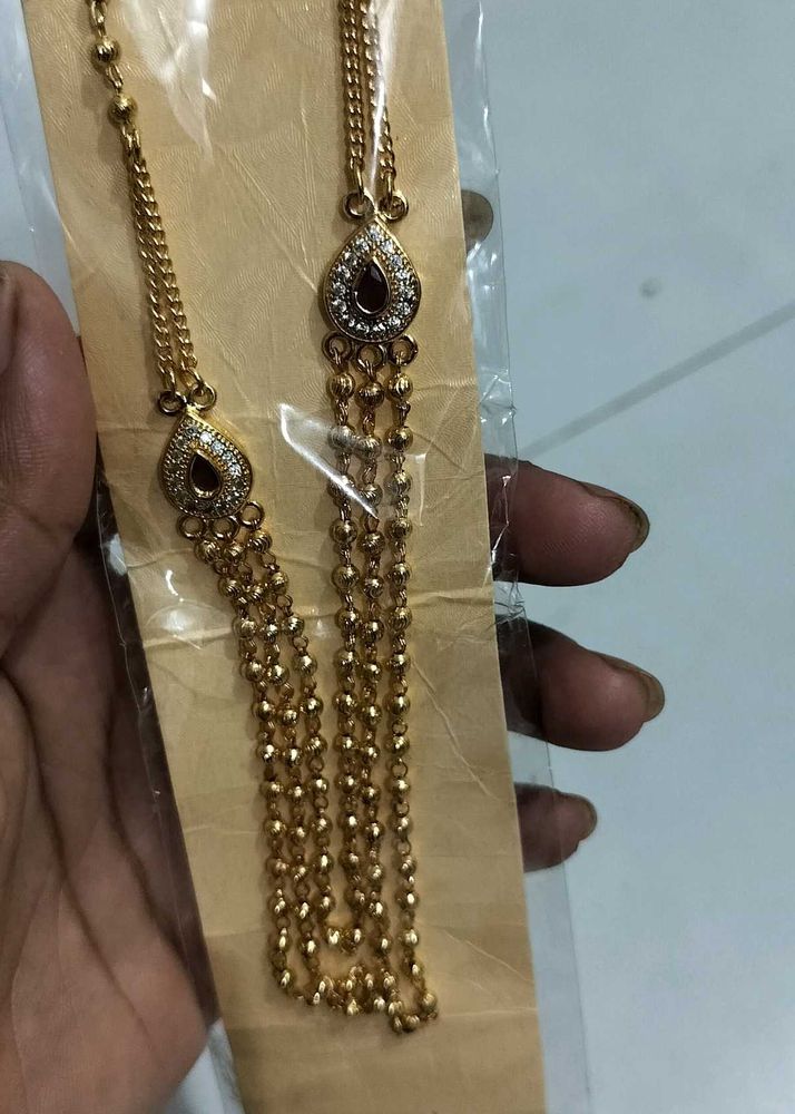 Elegant Gold-Tone Indian Jewelry Set