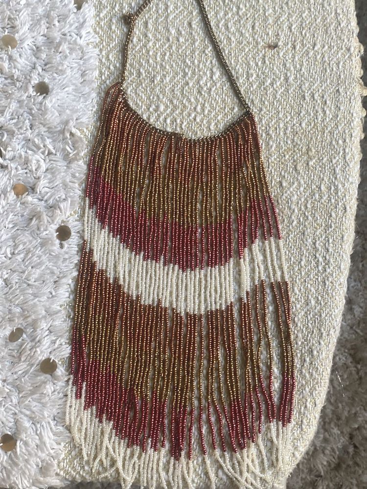 Boho Beaded Statement Necklace