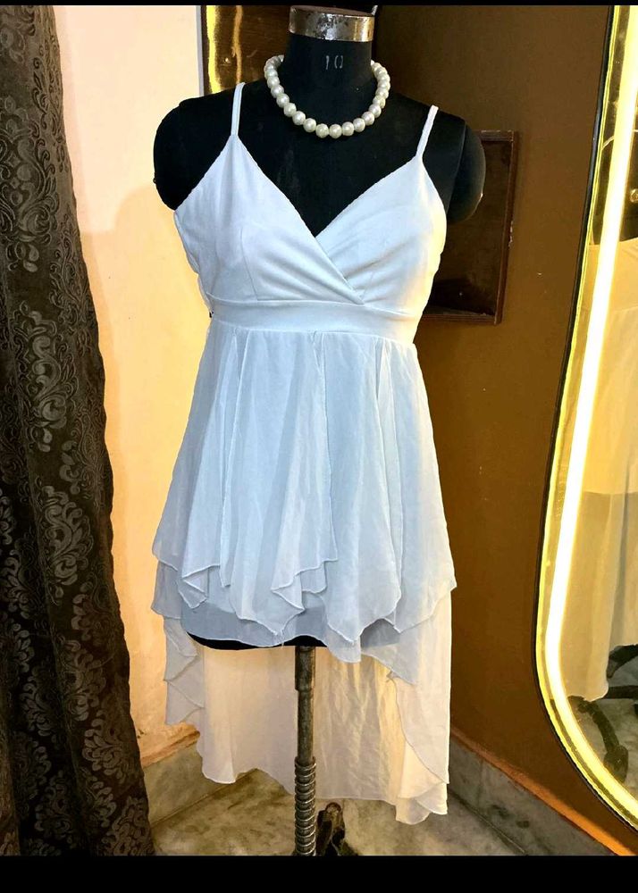 White Flowy Dress