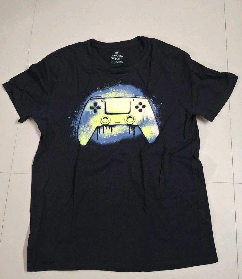 Men's Black Game Controller T-Shirt