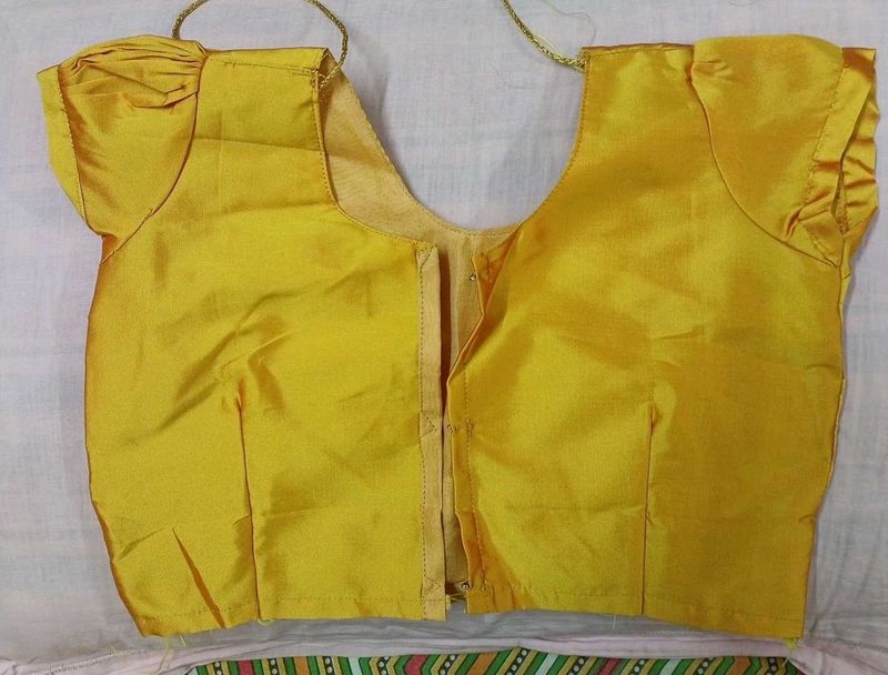 Vibrant Yellow Silk Blouse