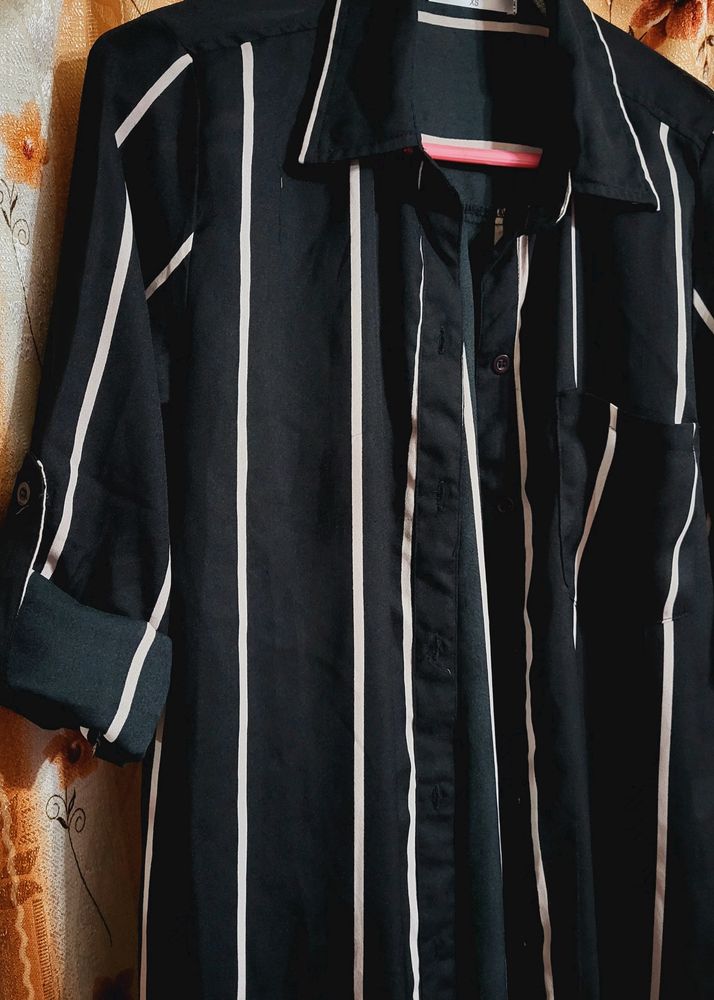 Roll up Shirt Dress