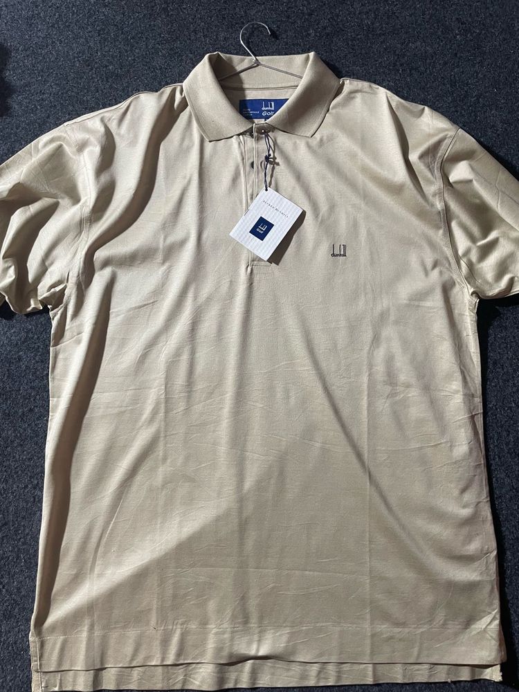 Dunhill Men's Beige Polo T-Shirt