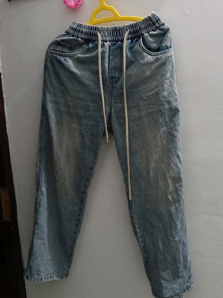 Light Wash Denim Jogger Jeans